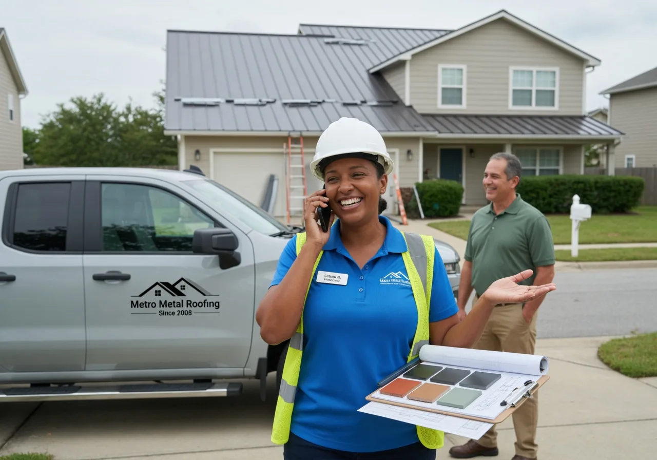 Storm Damage Metal Roof Repair in Hunters, WA